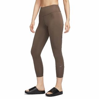 【NIKE 耐吉】長褲 女款 運動褲 緊身褲 高腰 九分 AS W NK DF ONE HR 78 TIGHT 咖啡 FN3233-004