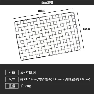 【Iwatani 岩谷】大將烤爐304不鏽鋼烤網 cbabr1(烤網 烤肉爐 露營 逐露天下)