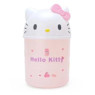 【SANRIO 三麗鷗】掀蓋式造型垃圾桶 收納桶 Hello Kitty 大臉