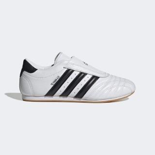 【adidas 愛迪達】Taekwondo W 女 跆拳道鞋 運動 休閒 復古 薄底 套入式 愛迪達 白黑(JQ4774)