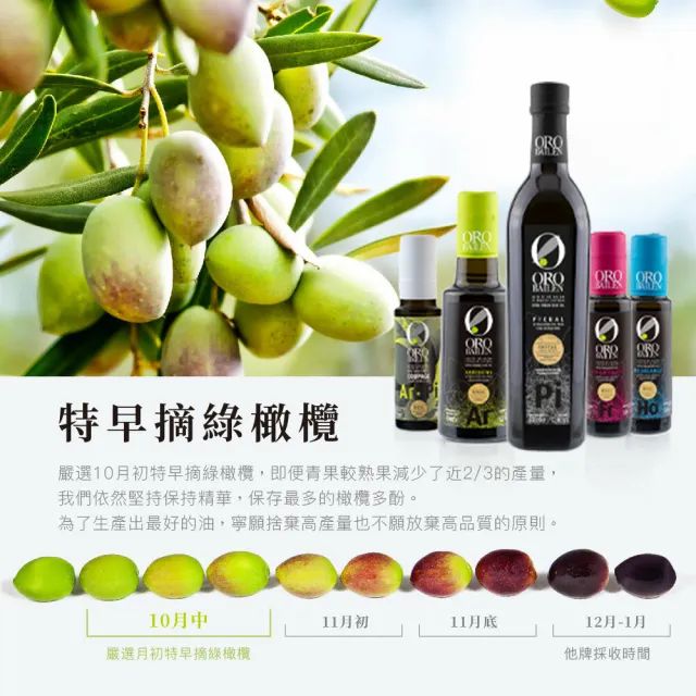 【Oro Bailen 皇嘉】皇家級Picual特級冷壓初榨橄欖油250mlx1入(蕃茄香氣)