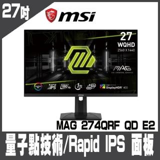 【MSI 微星】MSI MAG 274QRF QD E2 電競螢幕