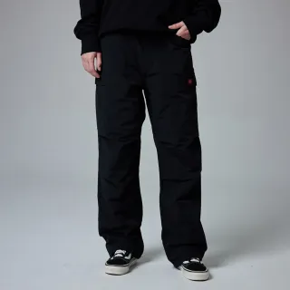 【Dickies】男款黑色可調節抽繩褲口多口袋雙膝設計長褲｜DK0A87EJBLK