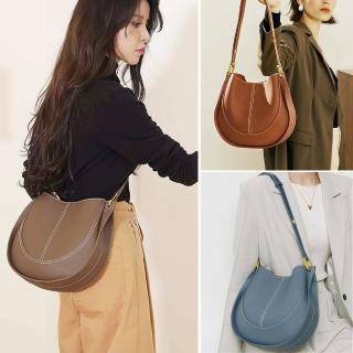 【KT DADA】馬鞍包 子母包 真皮包包 牛皮包 側揹包 小眾包包 大容量 通勤包 女生禮物 包包女 大