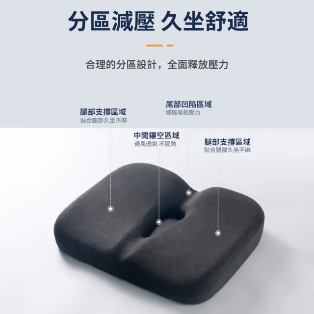 太空記憶棉學生坐墊 減壓防滑椅子坐墊 學生專用凳子坐墊 護脊坐墊 四季椅墊 久坐不累  禮物 618
