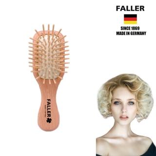【FALLER 芙樂】德國製FSC迷你櫸木氣墊好按摩木齒梳防靜電柔順直髮(氣墊按摩梳/梳頭按摩美容/寶島樂購節)