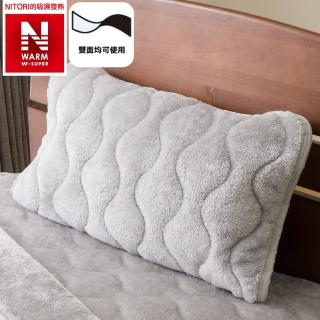 【NITORI 宜得利家居】極致吸濕發熱 枕頭保潔墊 N WARM WSP GY A2412(極致吸濕發熱 保潔墊 N WARM)