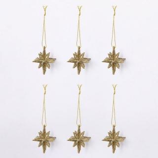 【NITORI 宜得利家居】聖誕裝飾組 6P 八角星 S N3AS(聖誕裝飾 聖誕樹 聖誕)