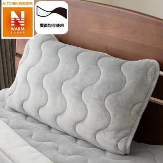 【NITORI 宜得利家居】超吸濕發熱 枕頭保潔墊 N WARM SP GY A2411(超吸濕發熱 枕頭 保潔墊 N WARM)
