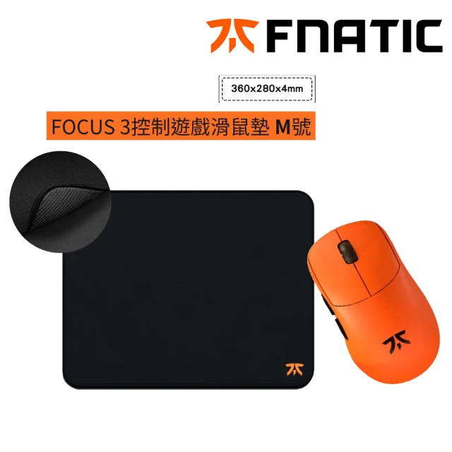 FNATIC FOCUS 3控制遊戲鼠墊M組★Fnatic x Lamzu Thron荊棘無線電競滑鼠-4K 特別版(含4K接收器)