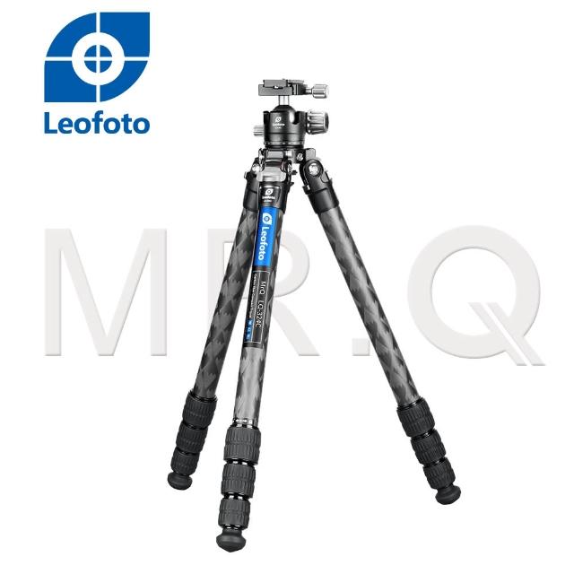 【Leofoto 徠圖】LQ324C+LH40雪山紋多功能碳纖維三腳架-含中軸雲台(彩宣總代理)