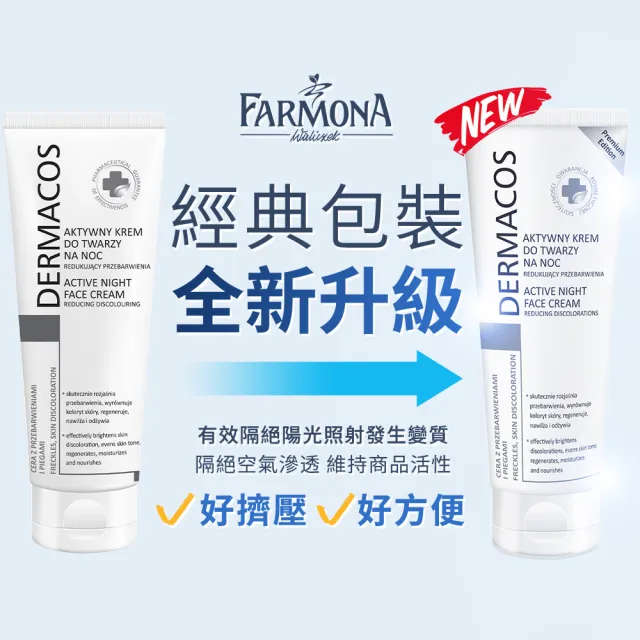 即期品【FARMONA】絕版品-淡斑亮顏-專科美白高效淡斑霜1入(歐洲美白教母推薦特談補貨)