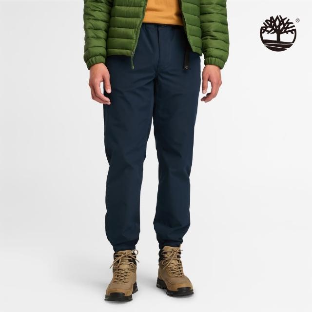 【Timberland】男款深寶石藍防潑水休閒長褲(A6Y7P433)