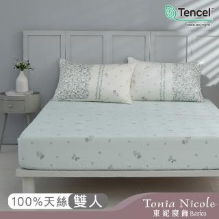 【Tonia Nicole 東妮寢飾】環保印染100%萊賽爾天絲床包枕套組-青雅集(雙人)