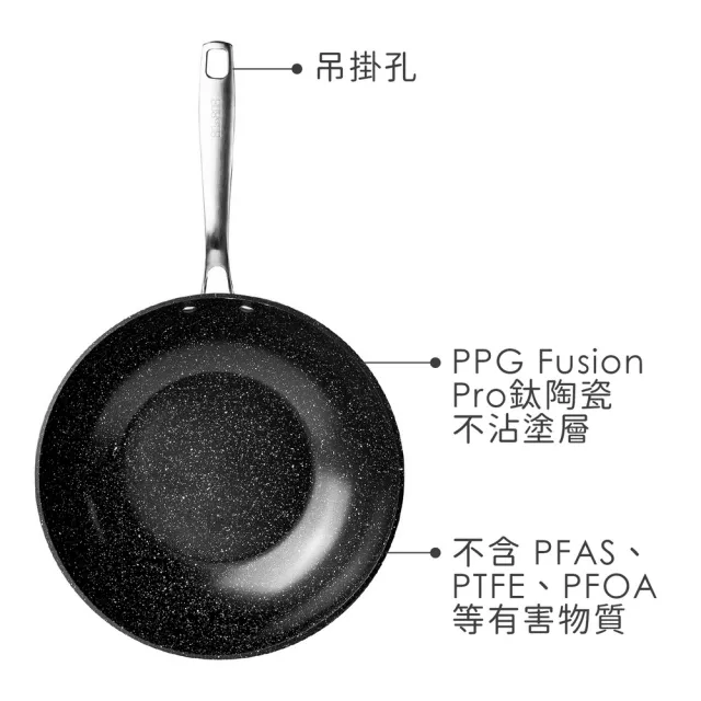 【IBILI】西班牙 Quarzo不沾炒鍋 30cm / 平煎鍋