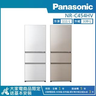 【Panasonic 國際牌】450公升 一級能效無邊框鋼板系列右開三門冰箱(NR-C454HV)