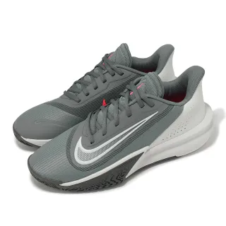 【NIKE 耐吉】籃球鞋 Precision VII 男鞋 灰 紅 輕量 運動鞋(FN4322-003)