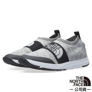 【The North Face】男 NSE Traction Knit Moc 透氣針織休閒鞋.懶人鞋.布鞋(3RR5-LD4 麻灰 N)
