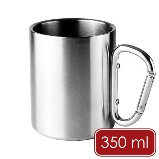 【IBILI】登山扣不鏽鋼馬克杯 350ml / 水杯 茶杯 咖啡杯 露營杯 不銹鋼杯 D扣杯 母親節禮物