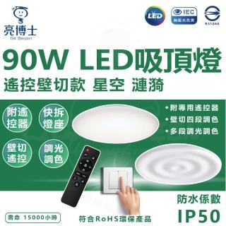 【亮博士】90W 遙控款 星空 漣漪 調光調色LED吸頂燈(內附遙控器)