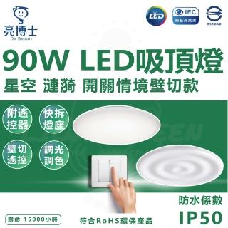 【亮博士】90W 壁切款 星空 漣漪 LED調光吸頂燈(壁切調光款)