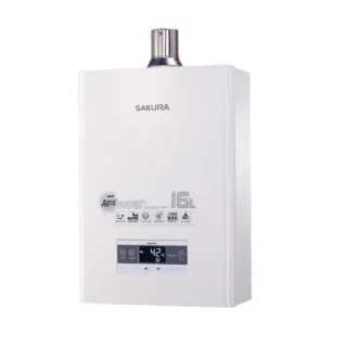 【SAKURA 櫻花】同DH1672F強制排氣屋內大廈型浴SPA數位恆溫熱水器DH1670F 16公升(原廠安裝)