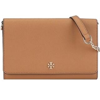 【TORY BURCH】EMERSON焦糖防刮皮革WOC皮夾/斜背包