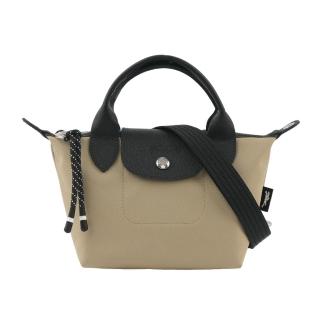 【LONGCHAMP】LE PLIAGE ENERGY 迷你再生帆布二用包(土褐色)