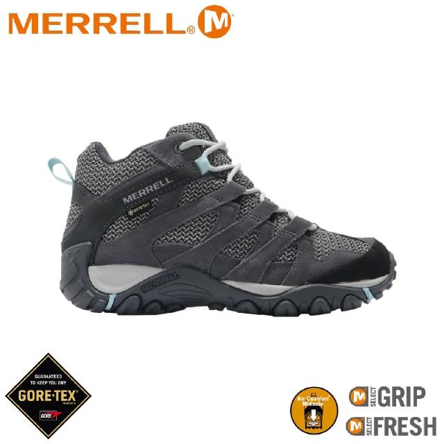 【MERRELL】女 ALVERSTONE MID Gore-Tex《深灰》 ML034596/越野鞋/戶外鞋/健行鞋(悠遊山水+)