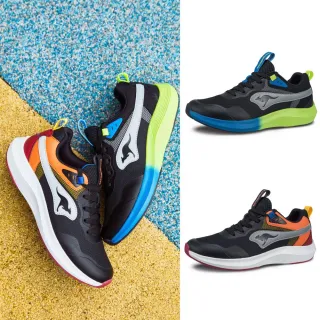 【KangaROOS】雙11 童鞋 RUN FLOW 超輕量童鞋 透氣緩震 休閒鞋 運動鞋 兩款任選(兩款任選)