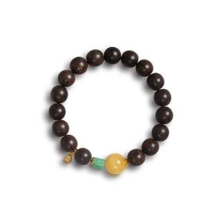 【巴黎精品】現貨+預購 沉香手鍊玉石手串女手珠平安擋煞防小人轉運淨化招財開運(10mm蜜蠟翡翠蓮蓬a1ha12)