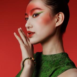 【巴黎精品】現貨+預購 和闐玉手鍊玉石手串女手珠平安擋煞防小人轉運淨化招財開運(6mm南紅翡翠a1ha11)