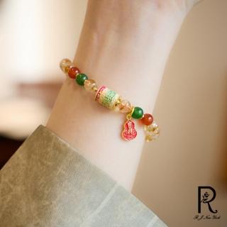 【RJ New York】吉祥如意天然黃水晶手串(黃色)