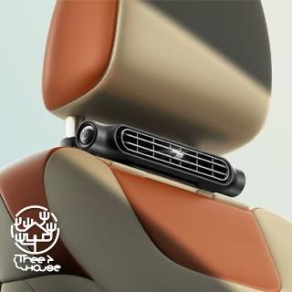 【Fili】USB汽車座椅三檔降溫超涼風扇(無須電池 可調角度 魔鬼氈固定)