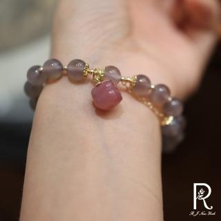 【RJ New York】天然紫瑪瑙柿柿如意玉髓瑪瑙手串(紫色)