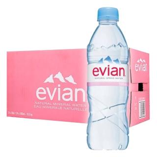 【Evian 依雲】天然礦泉水500mlx24入/箱(礦泉水)