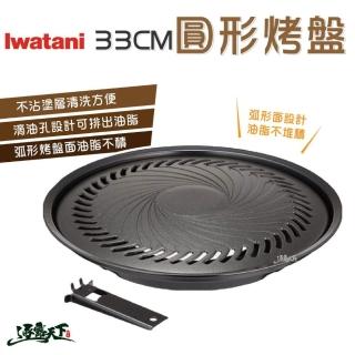 【Iwatani 岩谷】圓形烤盤33CM CB-P-Y3 CB-A-YPL(烤盤 烤肉 燒烤盤 露營 逐露天下)