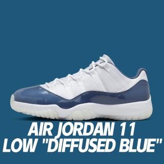 【NIKE 耐吉】休閒鞋 Air Jordan 11 Low Diffused Blue 擴散藍 男鞋 FV5104-104