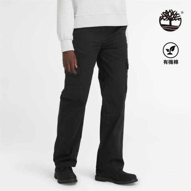 Timberland 官方旗艦 女款黑色工裝休閒長褲(A5YYK001)