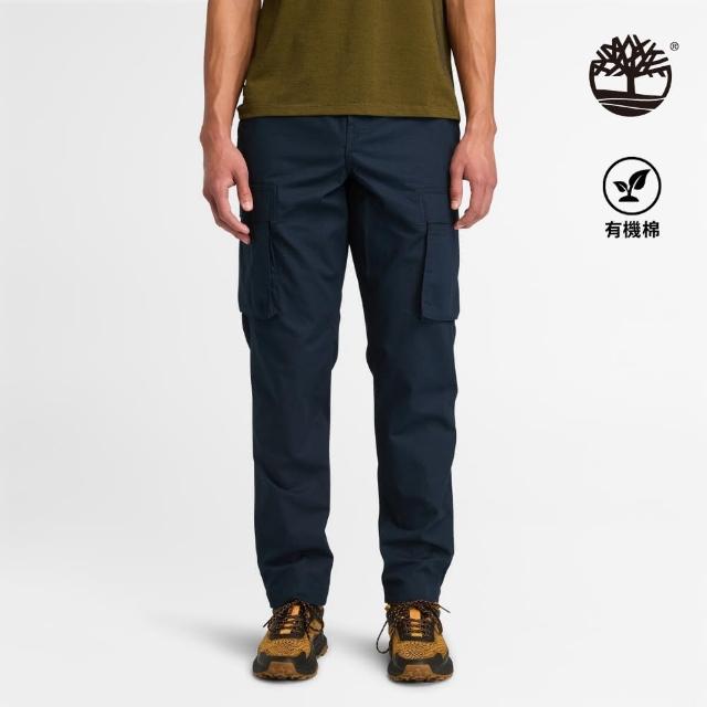 【Timberland】男款深寶石藍休閒工裝長褲(A6UQ6433)