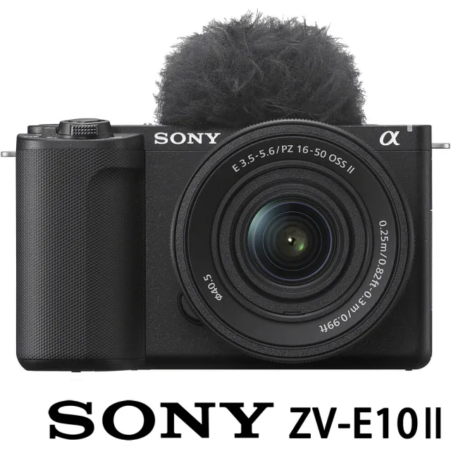 【SONY 索尼】ZV-E10M2K ZV-E10 II KIT 二代 鏡頭組 附16-50mm鏡頭(公司貨 APS-C 無反微單眼相機 ZV-E102)