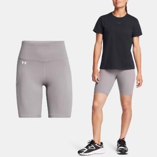 【UNDER ARMOUR】單車褲 Motion Bike Shorts 女款 灰 速乾 吸汗 彈力 緊身褲 UA(1377088015)