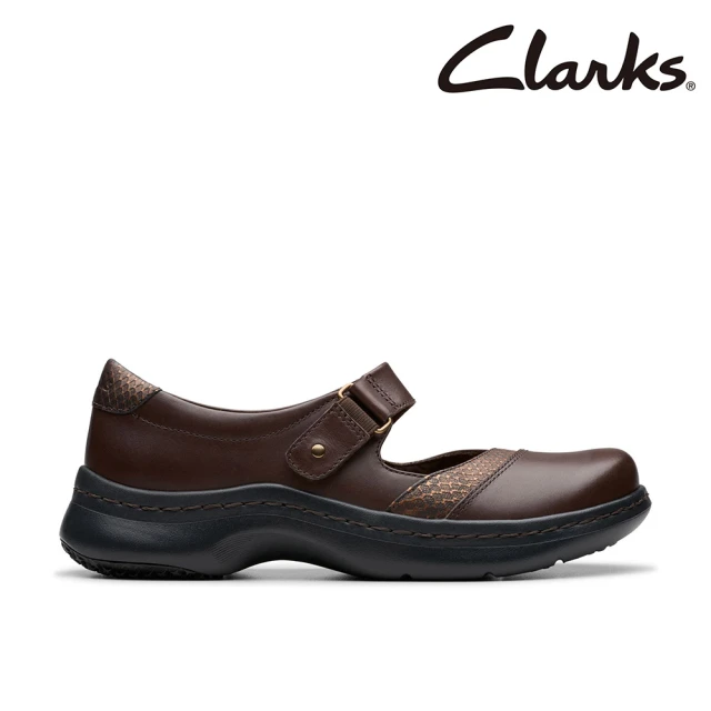 Clarks 女鞋 Clarks Pro Pace魔鬼氈設計輕量瑪麗珍鞋(CLF79829C)