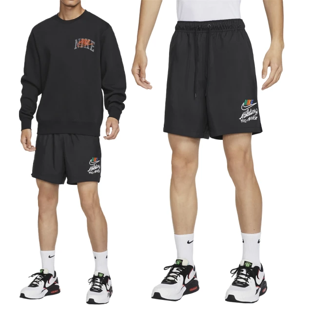 NIKE 耐吉 NK Club WVN Flow Short A 男款 黑色 運動 抽繩 網眼內裡 短褲 FZ0771-010