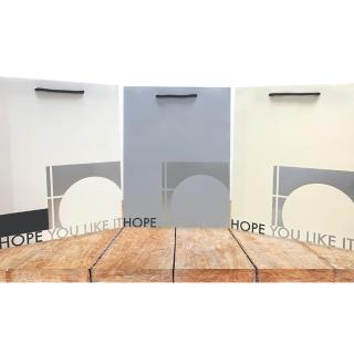 【CLEAN 克林】雅典歐風 高階禮品袋 hope u like it/三色可選(禮物袋 手提紙袋 提袋 禮物包裝袋 購物袋)