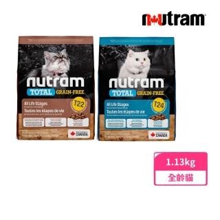 【Nutram 紐頓】T22/T24無穀全能系列 1.13kg/2.5lb(貓飼料/貓乾糧/無穀貓糧)