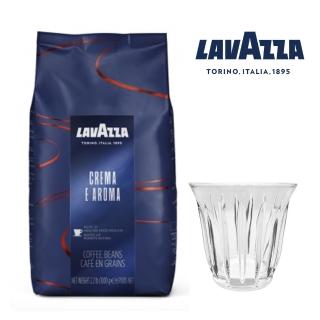 【LAVAZZA】Crema E Aroma 咖啡豆(1000g 限量送手工玻璃杯)