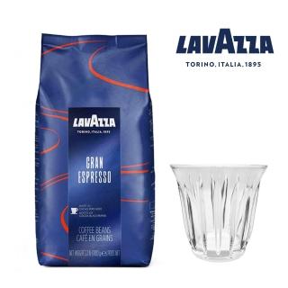 【LAVAZZA】Gran Espresso 咖啡豆(1000g 限量送手工玻璃杯)