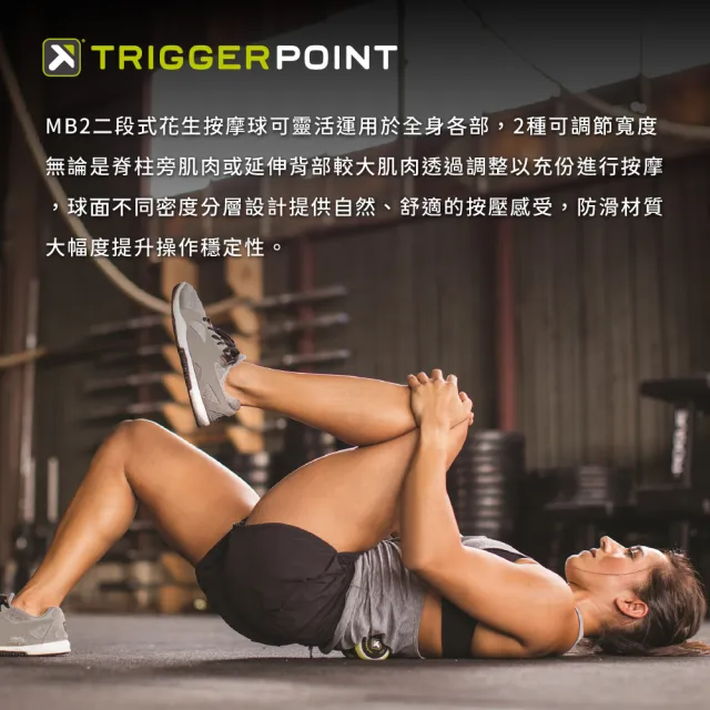 【TRIGGER POINT】瑜珈按摩滾筒x1+MB2花生按摩球x1