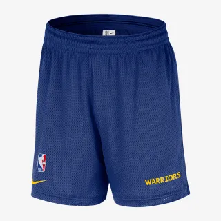 【NIKE 耐吉】AS GSW MNK OPENHOLE MSH SHR 藍色 勇士隊 NBA 運動褲 籃球褲 網洞 透氣(FV1993-495 ∞)